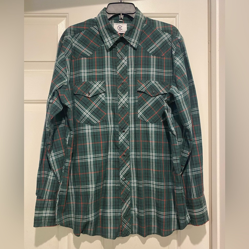 Corral West Ranch Wear Pearl Snap shirt men’s large